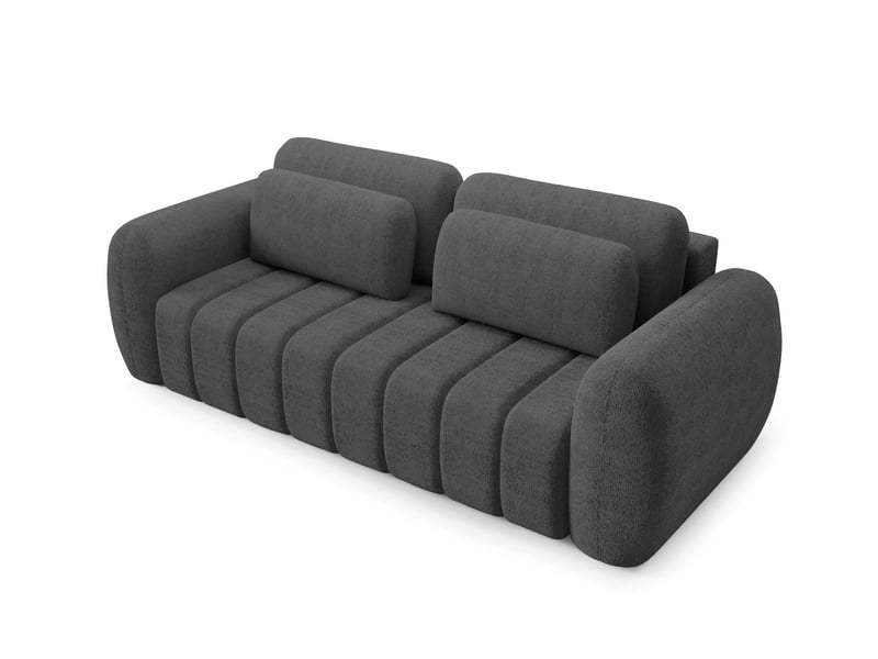Canapé contii premium avec fonction de couchage couleur : quelle anthracite - Conforama D