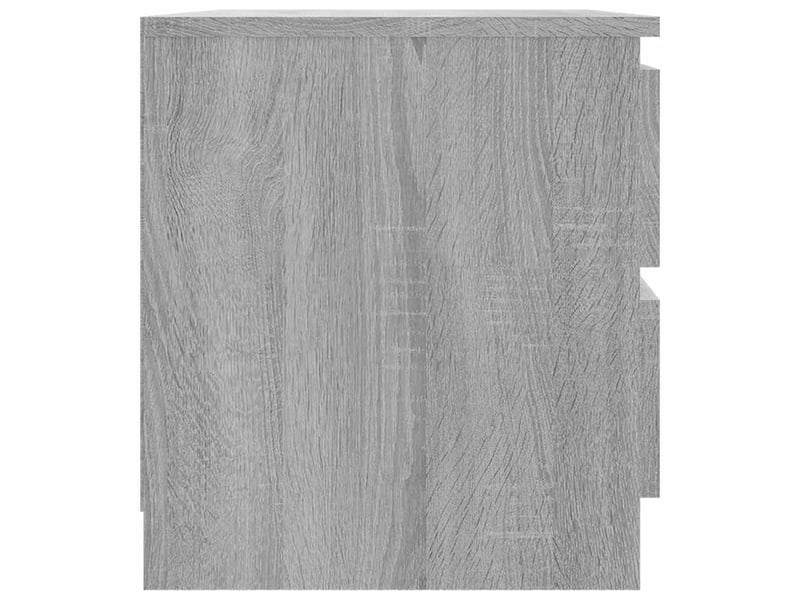  Lot de 2 tables de chevet - cabinet de chevet - table de nuit sonoma gris 50x39x43,5cm bois ingénierie  - Conforama D