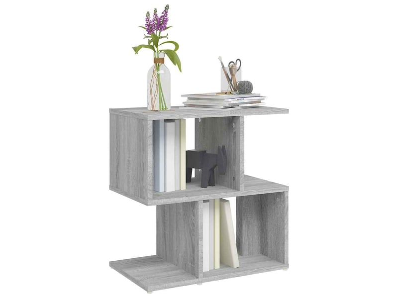  Table de chevet - cabinet de chevet - table de nuit sonoma gris 50x30x51,5 cm bois d'ingénierie  - Conforama E