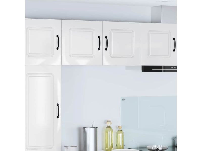  Meuble mural de cuisine | armoire de cuisine 2 pcs blanc brillant shl461  - Conforama B