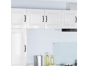 Meuble mural de cuisine | armoire de cuisine 2 pcs blanc brillant shl461