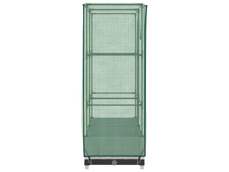 Jardinière - bac à fleurs surélevée avec housse aspect rotin 80x40x123 cm - Conforama E
