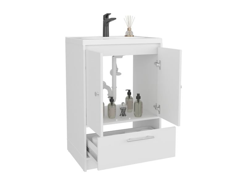  Meuble de salle de bain madison de 60 cm, blanc  - Conforama D