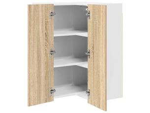 Armoire suspendue moderne rectangulaire grand espace de rangement 57 x 57 x 80 cm en bois d'ingénierie blanc 02_0053331
