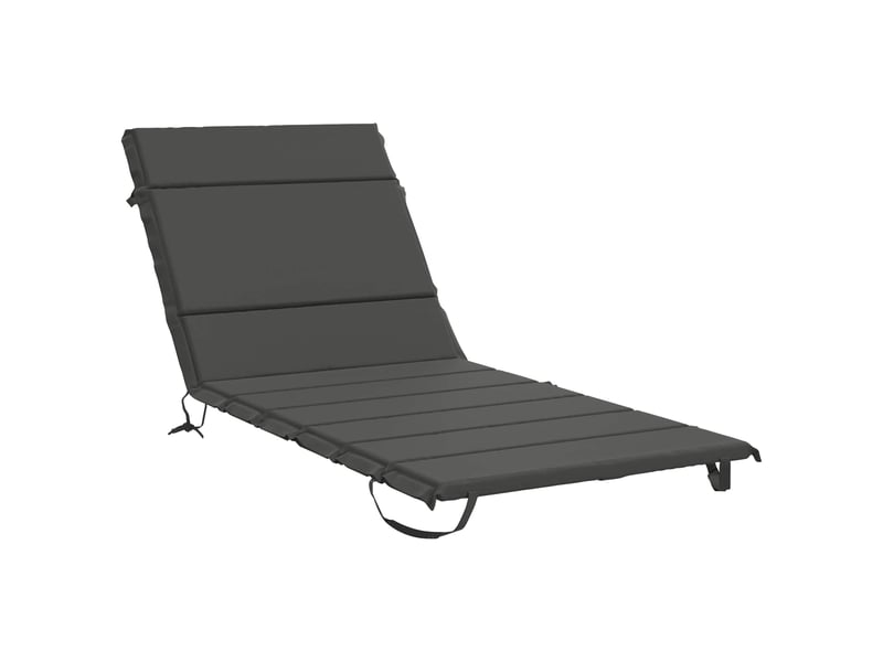  Coussin de transat, coussin pour bain de soleil gemert 100 % polyester anthracite cf56103  - Conforama A