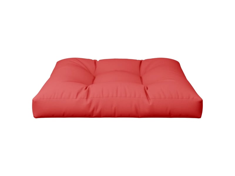  Coussin de palette, coussin de chaise, coussin de canapé rouge 70x70x12 cm tissu cf55444  - Conforama D