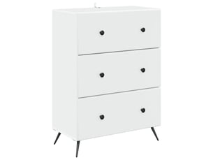 Armoire à tiroirs, rangement bureau blanc 66 x 34,5 x 90 cm bois d'ingénierie shl7583