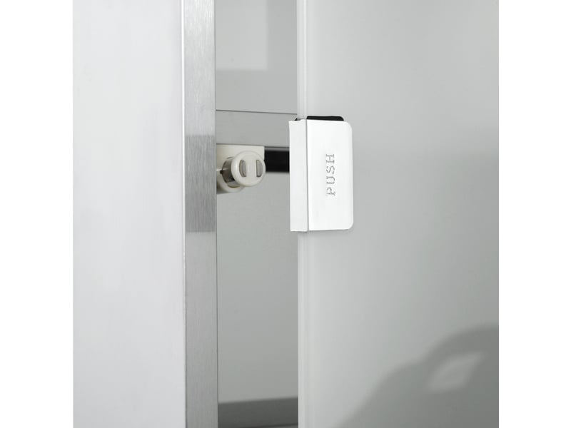  Medizinschrank arzneischrank erste hilfe schrank mit schloss edelstahl 30 x 12 x 60 cm  - Conforama D