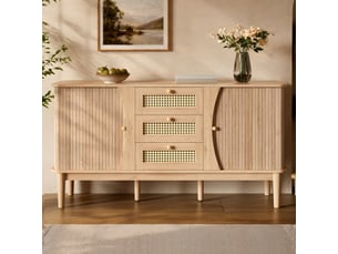 Buffet 2 porte(s) 3 tiroir(s) OPULERANE TRADING LTD - 141 cm coloris naturel