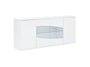 Buffet 4 porte(s)  0 tiroir(s) HAVRYA  - 160 cm coloris blanc 