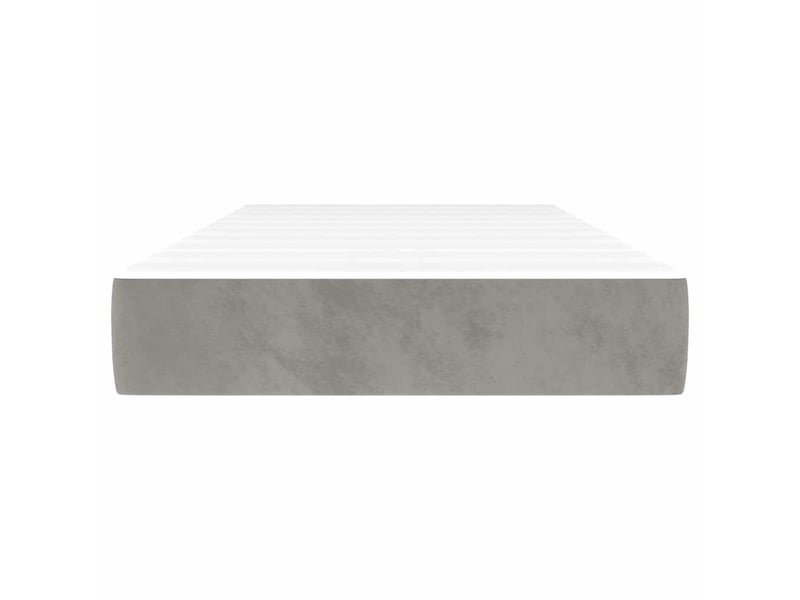 Matelas de lit à ressorts ensachés fermeté moyenne gris clair 80x200x20 cm - Conforama C