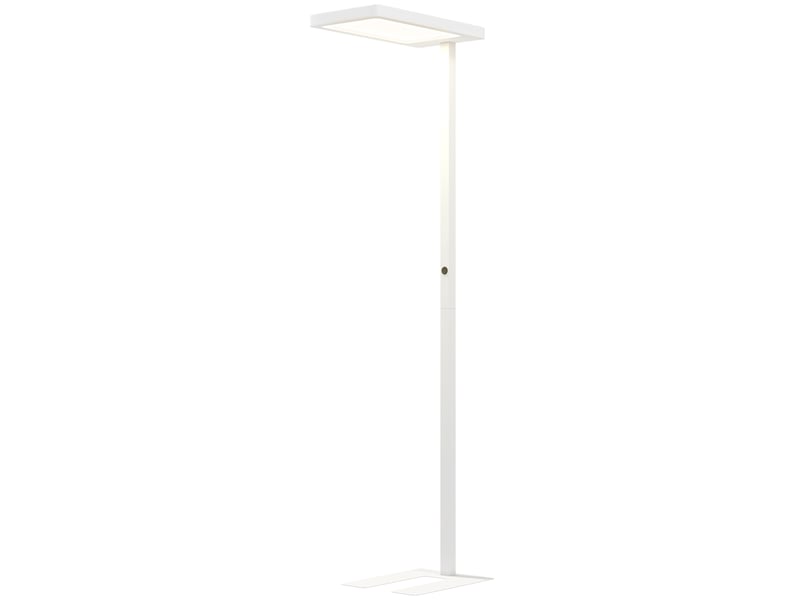  Lampadaire sur pied salon led dimmable spectre complet pour le soin des yeux télécommande 60 x 32 x 196 cm blanc  - Conforama A