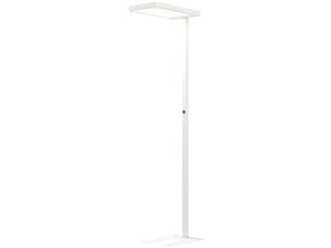 Lampadaire sur pied salon led dimmable spectre complet pour le soin des yeux télécommande 60 x 32 x 196 cm blanc