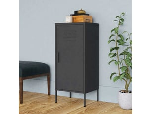 Armoire de rangement, rangement bureau anthracite 42,5x35x101,5 cm acier shl7292