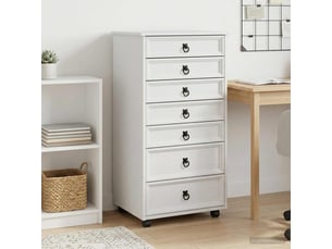 Caisson roulant de bureau avec tiroirs corona blanc shl9987