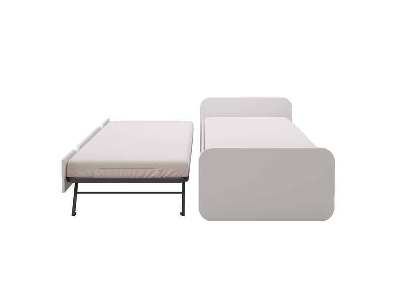 Lit gigogne 90x190 cm lupin noisette Lupin - Conforama D