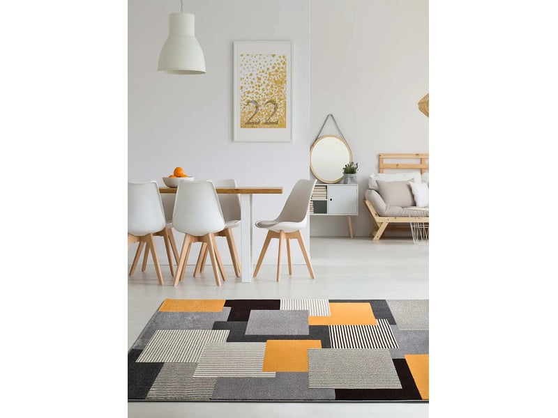  Tapis atticgo leo 12158 gris - 100% polypropylène heat-set, envers jute Leo 12158 - Conforama B