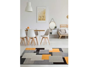 Tapis atticgo leo 12158 gris - 100% polypropylène heat-set, envers jute