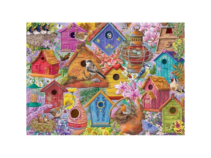  Puzzle jumbo 1000 pieces village oiseaux et nids 12 ans 1110500194 - Conforama B