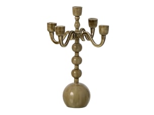 Chandelier 5 branches kaya 35cm vert