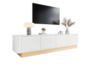 Meuble tv coloris blanc 200 cm <strong></strong> <strong></strong>