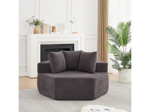 Fauteuil fixe  <strong></strong> Tissu gris
