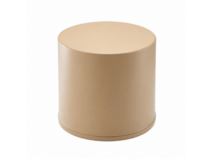 Pouf rond couleur beige - small