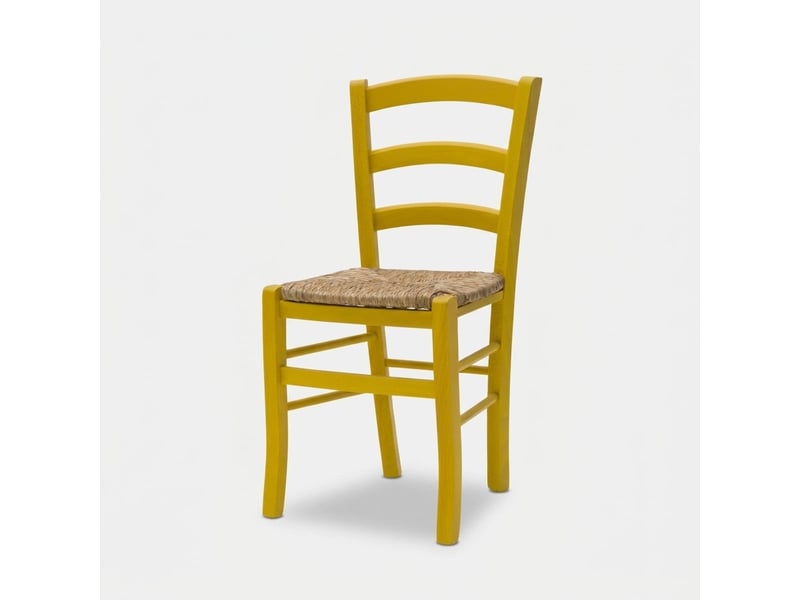  Lot de 2 chaises de salle à manger en bois massif anna - jaune  - Conforama C