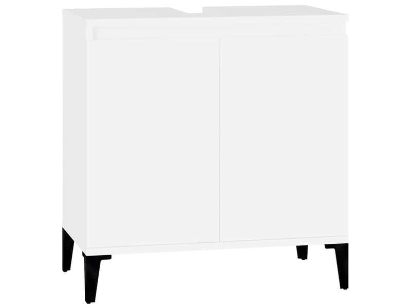 Ensemble de meubles salle de bain 3 pcs blanc bois d'ingénierie cf63936 - Conforama C