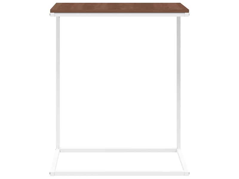  Table d'appoint | bout de canapé table basse blanc 55x35x66 cm bois d'ingénierie shl758  - Conforama D
