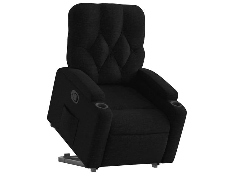  Fauteuil inclinable, fauteuil relax noir tissu shl49888  - Conforama C