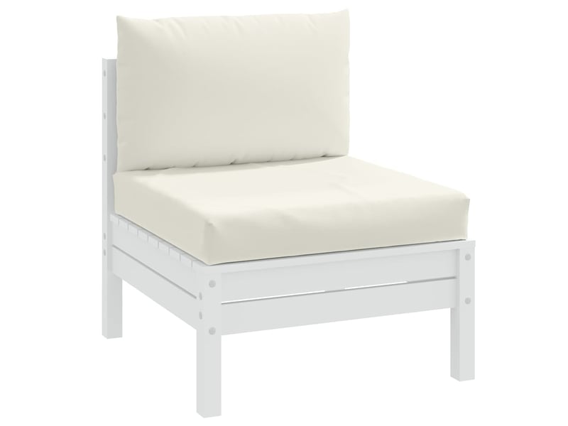 Lot de 2 coussins de palette, coussins de canapé crème mélangé tissu cf59519  - Conforama B