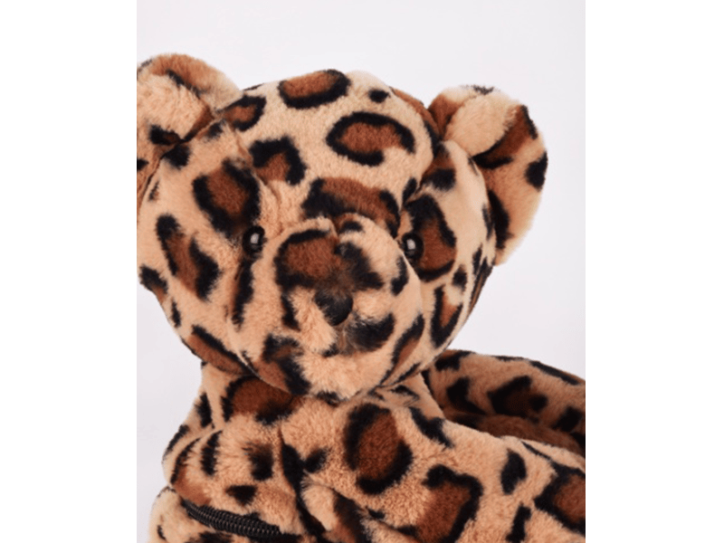 Sac bandouliere - ours en peluche léopard - 30 cm DC4566 - Conforama C