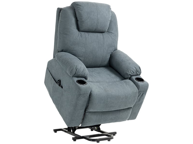  Fauteuil releveur électrique massant chauffant, gris foncé, inclinable à 135°, pour salon et repos quotidien  - Conforama A