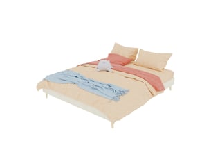 Sommier cadre à lattes 160x200 cm <strong>OKWISH</strong> <strong></strong> vendu avec sommier,sans matelas