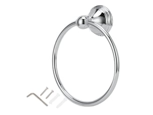 Anneau de serviette en acier inoxydable, chrome, porte-serviettes muraux pour salle de