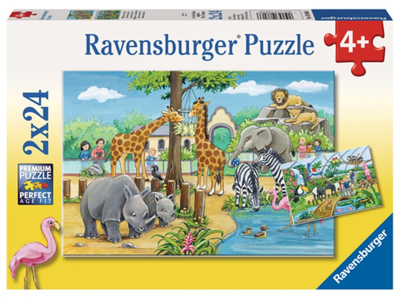  2x24 p - bienvenue au zoo puzzle 07806 - Conforama C