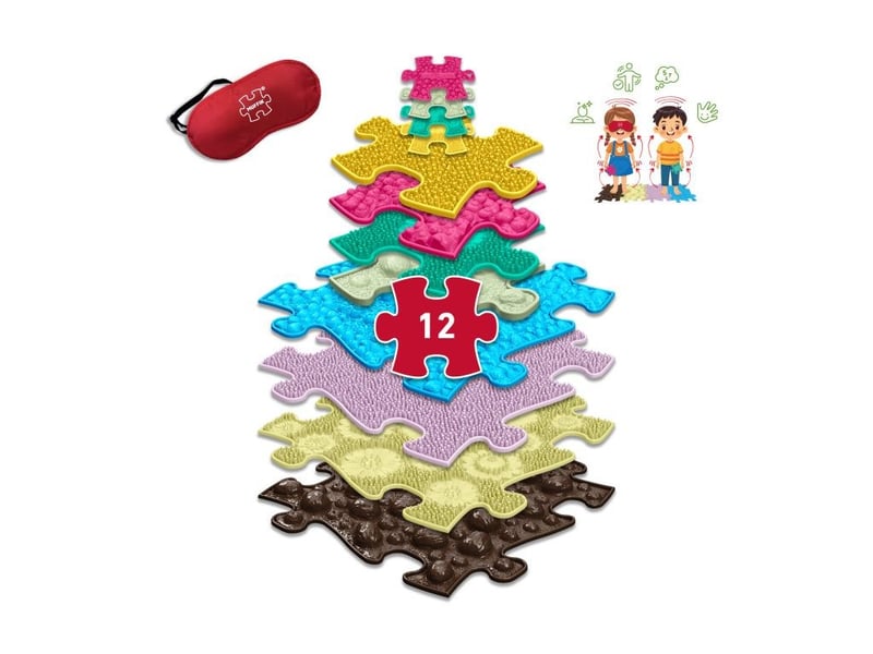  Jeu de mémoire tactile muffik - 12 pièces MFK-070 - Conforama C
