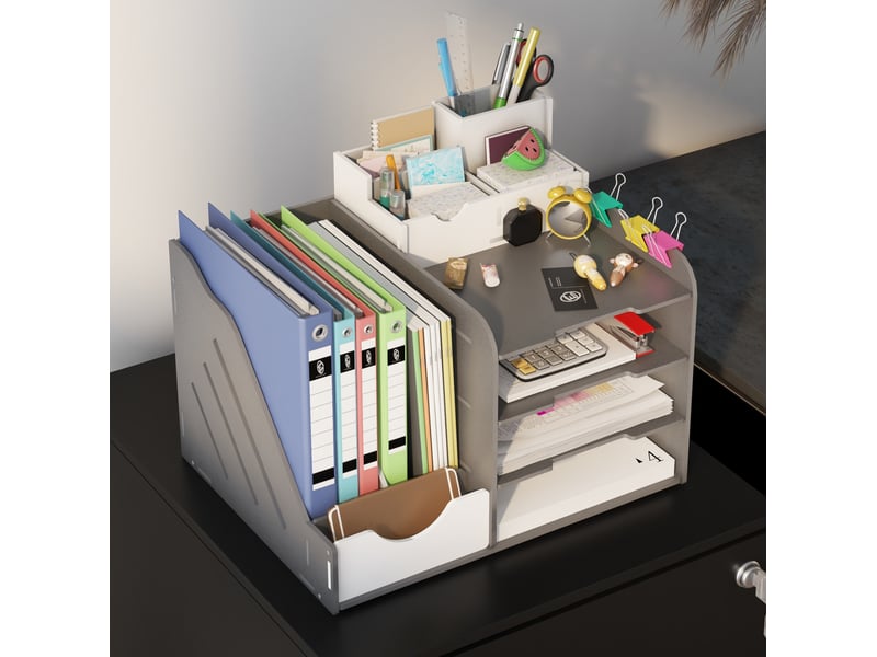  Caisson à roulettes pour dossiers 37 x 43,5 x 67,5 cm – noir – 2 tiroirs verrouillables pour bureau  - Conforama E