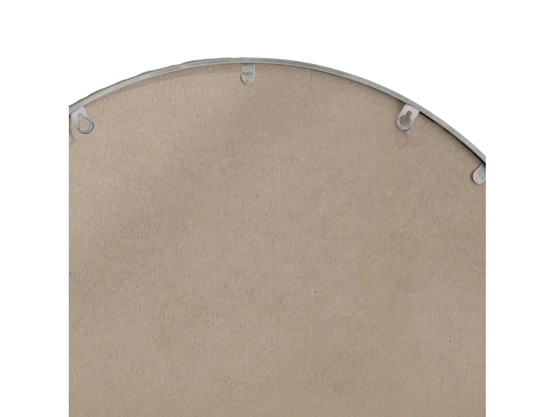  Miroir mural arqué 61 x 91 cm – argent – cadre en fer résistant à l'humidité et verre trempé sécurisé  - Conforama E