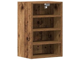 Meuble de rangement cuisine, armoire suspendue bois ancien 40x29,5x60 cm bois d'ingénierie