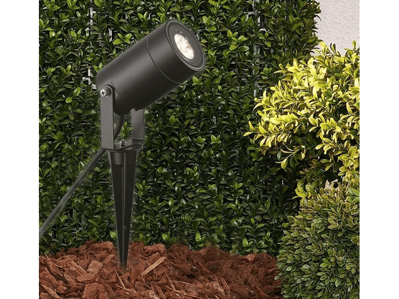  Projecteur extérieur avec pointe - douille - étanchéité ip65 - haute réfraction de 24°  - Conforama D