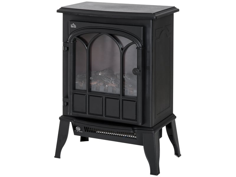  Elektrokamin 2000w avec effet de flammes led, silencieux, cheminée électrique avec protection en métal  - Conforama A