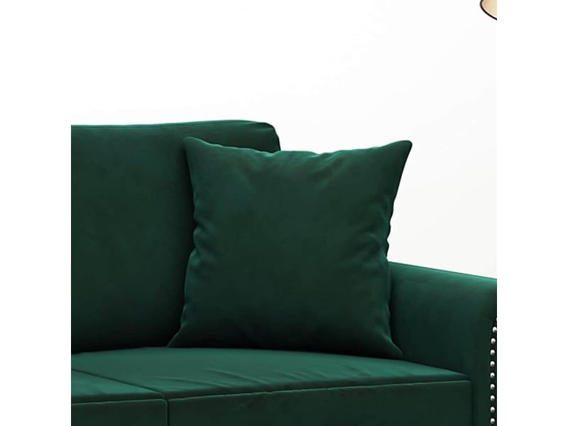  Lot de 2 coussins décoratifs vert foncé 40x40 cm velours cf60893  - Conforama E
