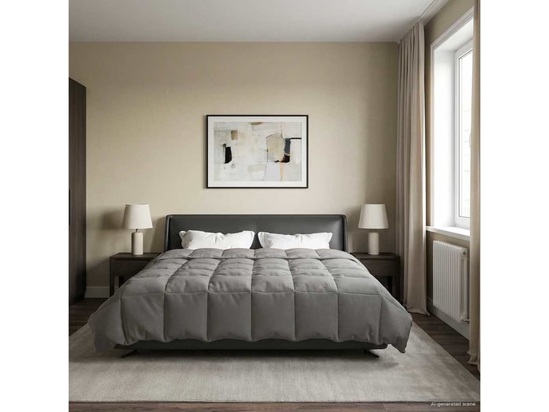  Duvet d'hiver - couette 220 x 260 cm hiver - couette microfibre (100% polyester)  - Conforama D