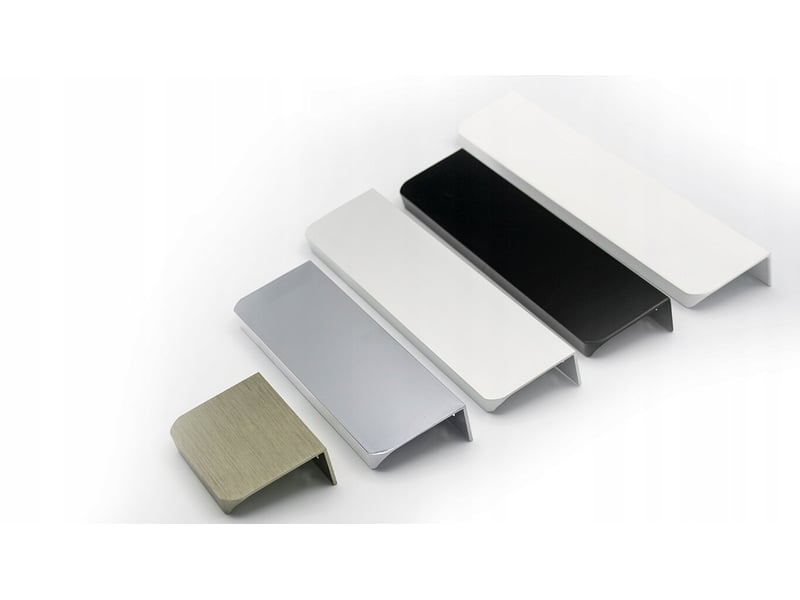  Bouton en aluminium ua06r, 8,4 cm, chrome, entraxe de 64 mm  - Conforama B