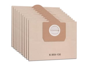 Paquet de 10 6.959-130.0 dustbag en papier a 220122042504 pour karcher wd3 wd3p wet & dry aspirateur de remplacement