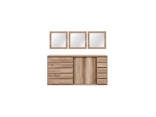 Buffet    <strong>MEUBLORAMA</strong> <strong></strong> - 160 cm coloris bois clair 