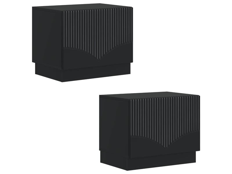  Meuble tv - banc tv - meuble de rangement noir bois d'ingénierie  - Conforama D