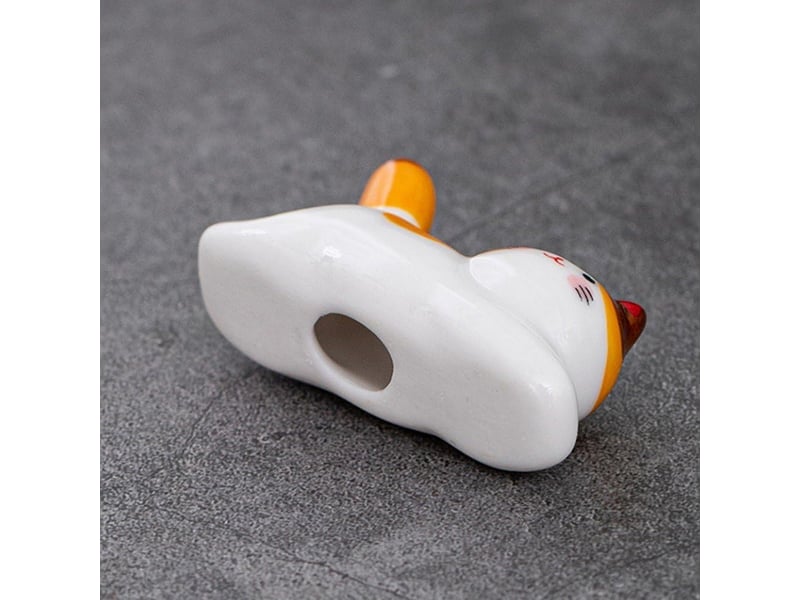 Repose-baguettes chat mignon - 6 pièces porte-cuillère fourchette porte-couteau - porte-baguettes en céramique - outils de cuisine porte-baguettes - Conforama D